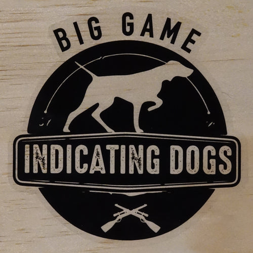 Big Game Indicating Dogs Stamp Supporters Stickers